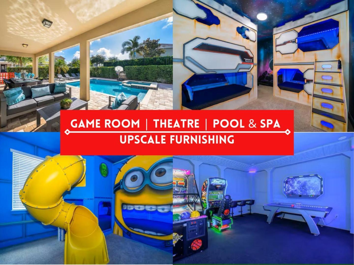 Epic Family Fun! Games & Theme Room, Pool - Encore Resort, Near Disney Орландо Екстер'єр фото